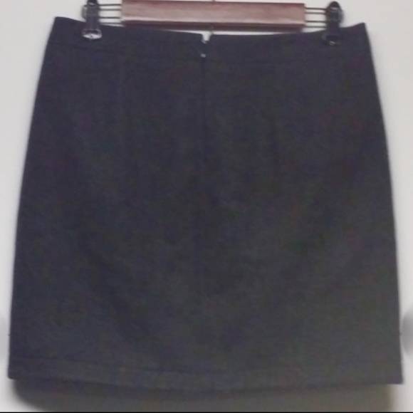J CREW Women Medium Darkness Grey Wool Blend Skirt - Picture 3 of 3